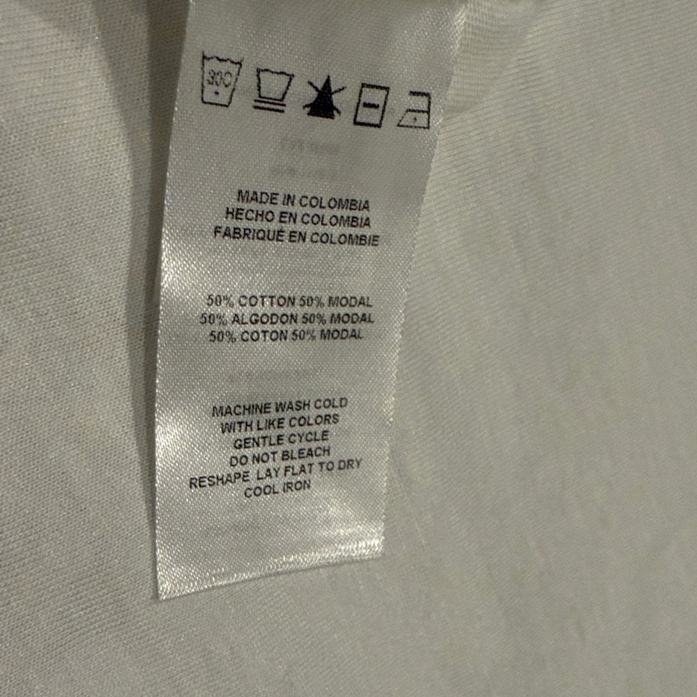 Michael Kors White Tee with Gold MK Logo - Picture 7 of 7
